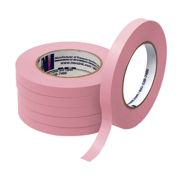 1/2" wide x 60yd Pink Labeling Tape